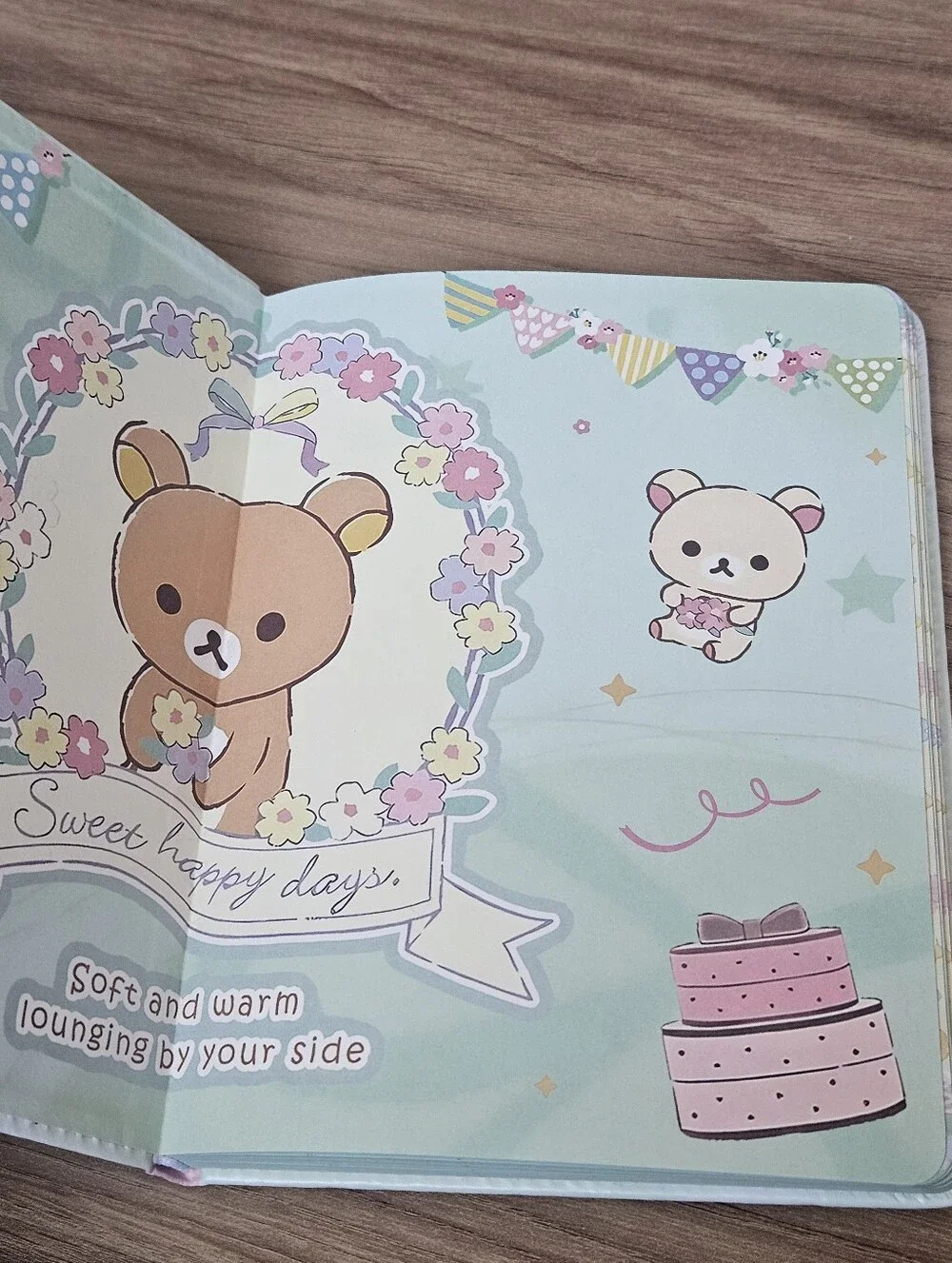 Kawaii Pastel Bear Cushioned Hardcover Notebook Journal